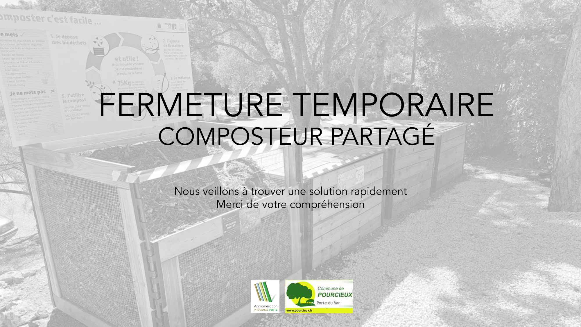 FERMETURE TEMPORAIRE Composteur